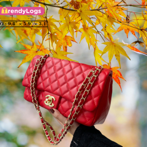 Premium Chanel Style Shoulder Bag (Red)