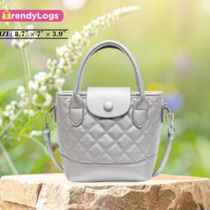 High-End Texture Crossbody Bag (Silver)