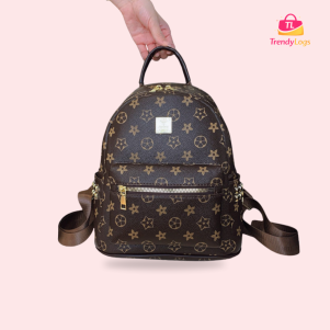 Trendy LV Inspired Backpack (Coffee)