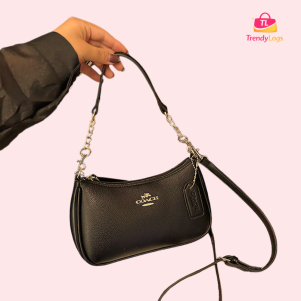 Coach Inspired Sling Bag (Black)